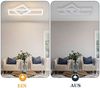 ZMH LED Deckenleuchte Wohnzimmer Deckenlampe 20W modernes Design Küchenlampe warmweiß eckig weiß Bild 4