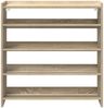 vidaXL Schuhregal Sonoma-Eiche 80x25x81 cm Holzwerkstoff 859907 Bild 4