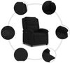 vidaXL Relaxsessel Schwarzer Samt 3205493 Bild 5