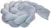 LuMali Nestchenschlange Bettschlange geflochten 210cm Nestchen Bettumrandung Babybett Zopf, Stillkissen Seitenschläfer Velour weich hypoallergen Pastellfarben Bild 2