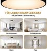 Monzana Deckenlampe Stoff 30 cm Schwarz 1-flammig E27 Deckenleuchte Wohnzimmer Schlafzimmer Stoffdeckenlampe Bild 5