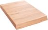 vidaXL Wandregal Hellbraun 40x60x(2-6) cm Massivholz Eiche Behandelt 363637 Bild 2