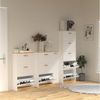 VCM Schuhschrank Halom 920448 Weiß H. 105 x B. 59 x T. 22 cm Bild 3