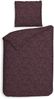 Heckett & Lane Flanell Bettwäsche 155x220 Alloro Blackberry Wine Miniblätter Bild 4