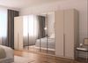 OTTO home Drehtürenschrank Kleiderschrank Schrank Garderobe AGORDO mit Dekor- oder Hochglanzfront (in zwei Griff-Farben, Breiten 91-405 cm) durchdachte Innenausstattung, in 8 Breiten und 2 Höhen MADE IN GERMANY Bild 3