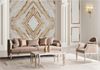 Casa Padrino Luxus Barock Couchtisch Creme / Gold 110 cm - Barock Wohnzimmer Möbel Bild 3