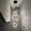 s.luce Fusion XXL Galerieleuchte 8-flammig LED-Ring Weiß, Chrom Bild 5