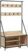 vidaXL Kleiderständer mit Schuhablage Sonoma-Eiche 100x41x184 cm 837868 Bild 2