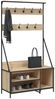 vidaXL Kleiderständer mit Schuhablage Sonoma-Eiche 100x41x184 cm 837868 Bild 3
