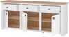 Home affaire Sideboard Bristol, schwarze Metallgriffe, elegante Kranzoptik, ausreichend Stauraum Bild 4