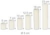 Relaxdays 24 x LED Kerzen aus Echtwachs Bild 5
