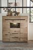Highboard BELLANO Viking Oak Nature mit Graphit Bild 1