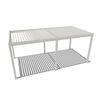 Weide E-Deluxe | elektrische Pergola mit LED | Voll Aluminium | 3 x 6 M | motorisiertes Lamellendach weiß Bild 2
