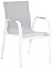 Vente-unique - ZEYVA Garden dining set Metall Weiß - B 65 cm x H 86,5 cm x L 52 cm Bild 3