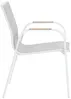 Vente-unique - ZEYVA Garden dining set Metall Weiß - B 65 cm x H 86,5 cm x L 52 cm Bild 4