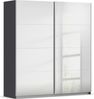 rauch Kleiderschrank, Schwebetürenschrank SUBITO, 2-türig, 2 Spiegeltüren, Grau metallic, 181 x 197 x 61 cm Bild 3