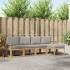 vidaXL Outdoor-Sofagarnitur 5 pcs Weiß und Hellgrau 3387480 Bild 1