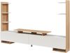 Fernsehschrank Rauki 233x31x141 cm Weiß/Eicheoptik [en. casa] Bild 2