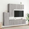vidaXL 5-tlg. Wohnwand Grau Sonoma Holzwerkstoff 3216494 Bild 3