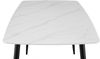 Esstisch Keramik weiß 140 x 80 Vierfuß-Gestell schwarz MILANO 137095064 Bild 3