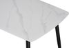 Esstisch Keramik weiß 140 x 80 Vierfuß-Gestell schwarz MILANO 137095064 Bild 2