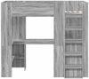 vidaXL Etagenbettgestell mit Schreibtisch Graues Sonoma 80 x 200 cm 3410448 Bild 5