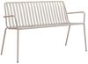 Tikamoon Garten-Essgruppe Gaby Gartenbank Cream aus Metall, 2-Sitzer Bild 4