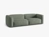 Micadoni Sofa Martina 3-Sitzer Strukturierter Stoff Moßgrün Bild 2