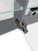 Badezimmermöbel-Set Spiegelschrank Waschtisch Badschrank grau mit Füßen V-90.59F-01 Bild 5