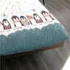 Dormisette Fein Biber Bettwäsche 135x200 Pinguine Iglu Eiskristalle petrol weiß 3610-40 Bild 3