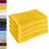 Lavea 2er Set Badematte 50x80 cm – rutschfeste, Waschbare Badematten aus 100% Baumwolle, Frottierserie Elena – Saugstark, Strapazierfähig und Zeitlos – Ideal für Badezimmer, Dusche - Rapsgelb Bild 4