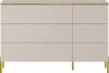 Vente-unique - VUKIA Kommode Holz, Platte Beige - B 39,6 cm x H 91 cm x L 137,6 cm Bild 4