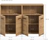 Badkombination (B/H/T: 120x80x30 cm) in Artisan Oak Nachbildung und Artisan Oak Nachbildung Bild 4