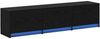vidaXL TV-Schränk Schwarz Eichen-Optik 165 x 34 x 40 cm Holzwerkstoff 8006552 Bild 2