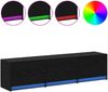vidaXL TV-Schränk Schwarz Eichen-Optik 165 x 34 x 40 cm Holzwerkstoff 8006552 Bild 4