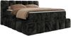 Boxspringbett NIRA KING, Doppelbett mit Fußteil, 7-Zonen Multipocket-Matratzen und Topper, Schlafzimmerbett - 200 x 200 cm - Dunkelgrau Plüsch - H3 Bild 5