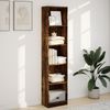 vidaXL Bücherregal Räuchereiche 40x24x176 cm Holzwerkstoff 857796 Bild 3