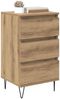 vidaXL Sideboard Artisan-Eiche 40 x 35 x 70 cm Verbundholz und Eisen 881706 Bild 3
