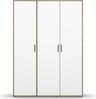 rauch Kleiderschrank; Drehtürenschrank VOYAGER, 3-türig, Alpinweiß/Eiche Artisan, 140x194x53xcm Bild 2