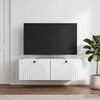 vidaXL Wandmontierter TV-Schrank Weiß 99 x 41 x 30 cm Holzwerkstoff 898185 Bild 1