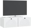 vidaXL Wandmontierter TV-Schrank Weiß 99 x 41 x 30 cm Holzwerkstoff 898185 Bild 2