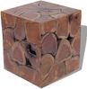 vidaXL Hocker Braun 40x40x45 cm Massivholz Teak 243472 Bild 2
