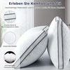 Orthopädisches Kopfkissen 40x80 2er Set Premium Füllung Schwarz Bild 3