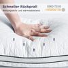 Orthopädisches Kopfkissen 40x80 2er Set Premium Füllung Schwarz Bild 5