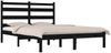 vidaXL Massivholzbett Schwarz Kiefer 200x200 cm [3103672] Bild 3