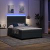 vidaXL LED Boxspringbett Dunkelgrau und Weiß 160 x 200 cm Cordstoff 3337652 Bild 5