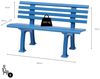PROREGAL® Gartenbank ANTIGUA aus Kunststoff Parkbank Sitzbank Garten Balkon Terrasse Bild 3