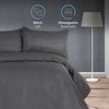 Komfortec Bettwäsche Deluxe, 2&3 Teilig, 140x200 cm, 155x220 cm, 200x200 cm oder 220x240 cm, 100 % Mikrofaser (120 g/m), 3 teilig, Bettwäsche-Sets mit Reißverschluss, Weich und Bügelfrei Bild 3
