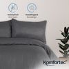 Komfortec Bettwäsche Deluxe, 2&3 Teilig, 140x200 cm, 155x220 cm, 200x200 cm oder 220x240 cm, 100 % Mikrofaser (120 g/m), 3 teilig, Bettwäsche-Sets mit Reißverschluss, Weich und Bügelfrei Bild 4