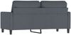 vidaXL 2-Sitzer-Sofa Dunkelgrau 140 cm Samt 359200 Bild 5